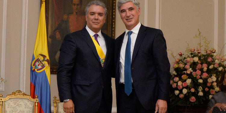 Iván Duque y Juan Pablo Uribe Restrepo, ministro de Salud