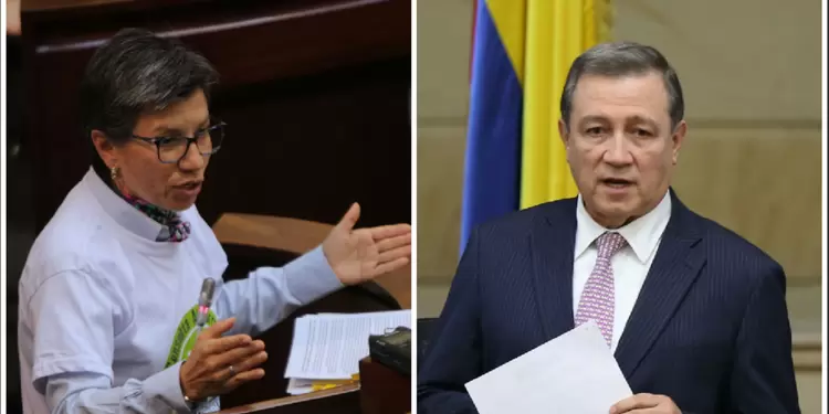 Claudia López y Ernesto Macías, enfrentados desde el Congreso.