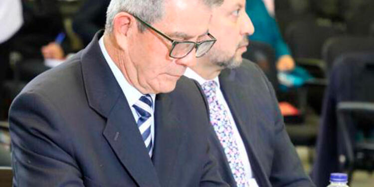 El general retirado Mario Montoya, en audiencia ante la JEP, en Bogotá