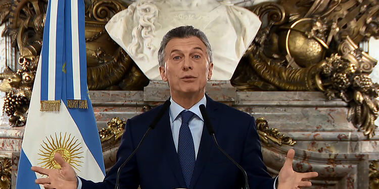 Mauricio Macri, presidente de Argentina Mauricio Macri, presidente de Argentina, en alocución desde la Casa Rosada, en Buenos Aires