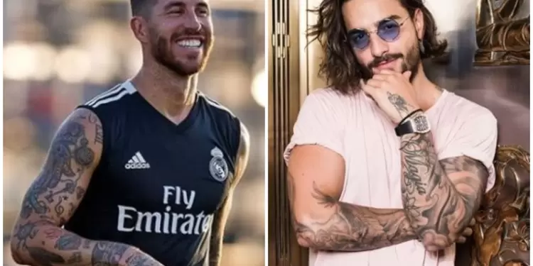 Sergio Ramos y Maluma.