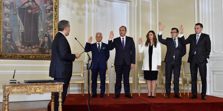 Iván Duque posesionó a nuevos magistrados de las altas cortes.