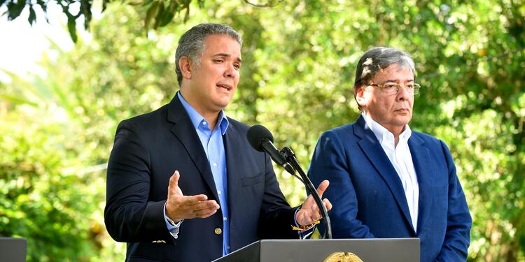 Presidente Iván Duque y el canciller Carlos Holmes Trujillo Presidente Iván Duque y el canciller Carlos Holmes Trujillo