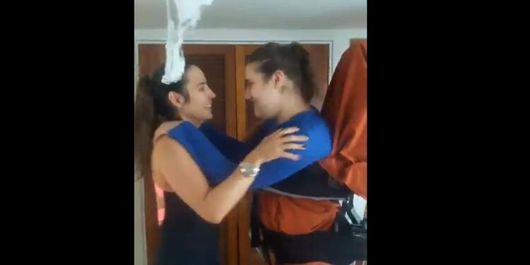 Luly Bossa y su hijo, Ángelo.