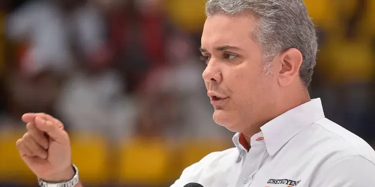 Iván Duque, presidente de los colombianos en medio de un taller 'Construyendo País'.
