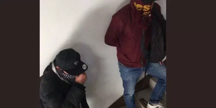 Toma Encapuchados Bogotá