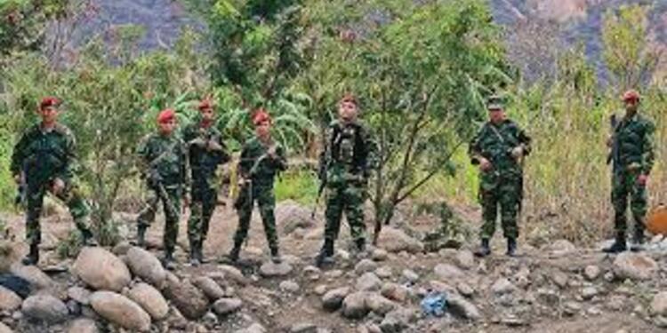 Guardia venezolana en la zona de frontera