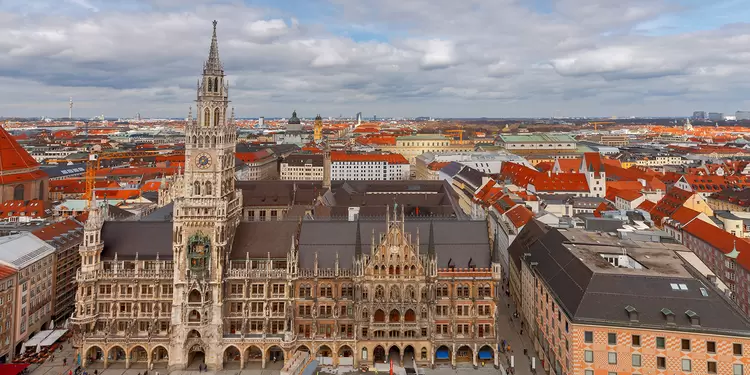 El Town Hall Marienplatz de Múnich, en Alemania