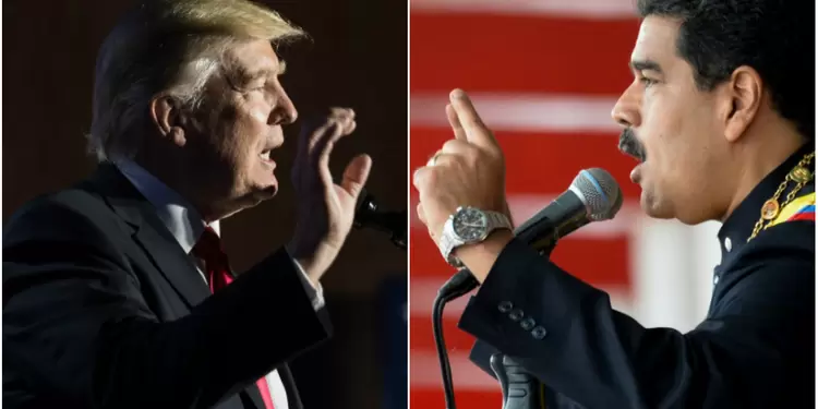 Presidente Donald Trump y Nicolás Maduro