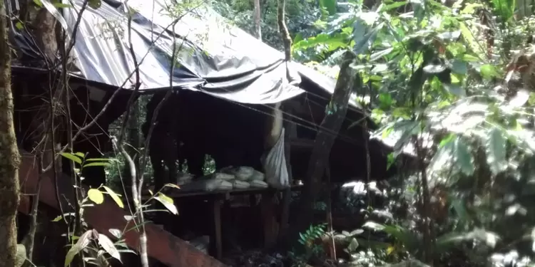 Esta estructura fue hallada en zona rural del municipio de Santa Rosa del Sur, en Bolívar.