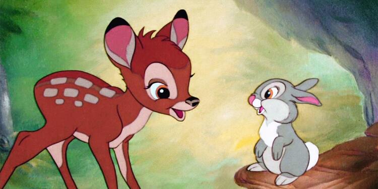 Esta es la imagen de 'Bambi' donde se llama a la protección animal Esta es la imagen de 'Bambi' donde se llama a la protección animal