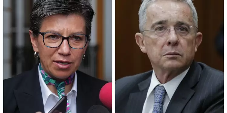 Claudia López y Álvaro Uribe Claudia López y Álvaro Uribe