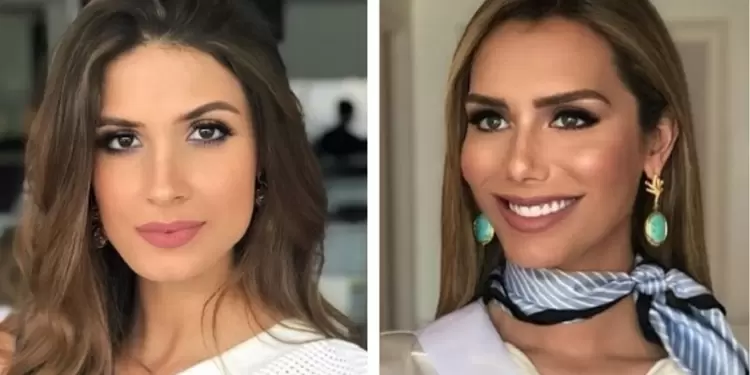 Gabriela Tafur (Señorita Colombia) y Ángela Ponce (Señorita España)