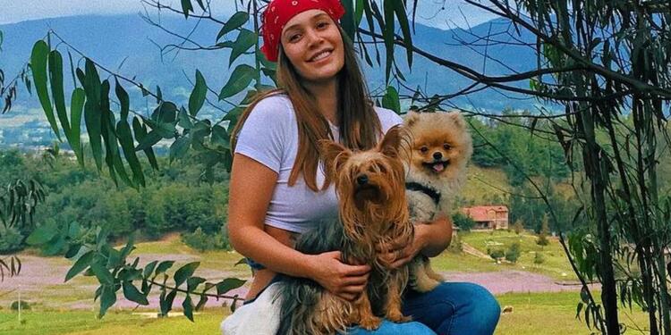 Lina Tejeiro y sus mascotas