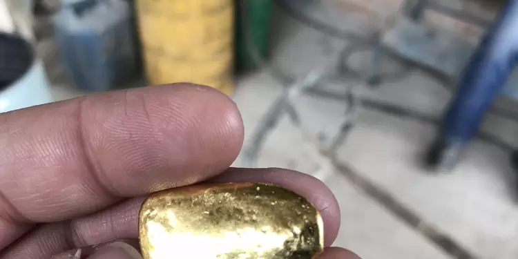 Oro obtenido en minas de Colombia