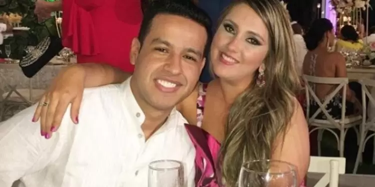 Dayana James en compañía de Martín Elías