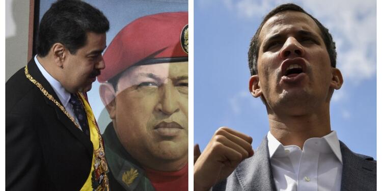 Nicolás Maduro y Juan Guaidó Nicolás Maduro y Juan Guaidó