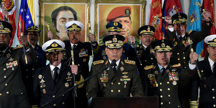 El general Vladimir Padrino López, ministro de la Defensa de Venezuela