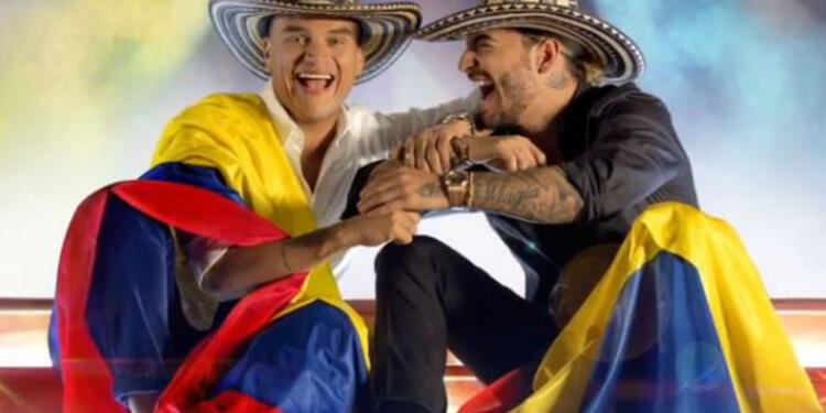 Silvestre Dangond y Maluma cantan juntos Vivir bailando.