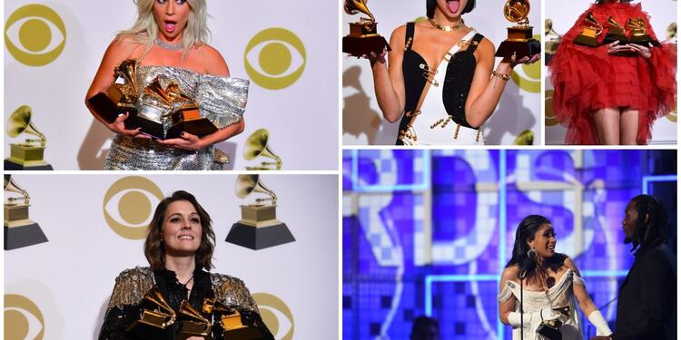 Lady Gaga, Dua Lipa, Kacey Musgraves, Brandi Carlile y Cardi B