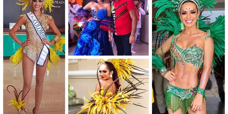 Famosas en el Carnaval de Barranquilla 2019.