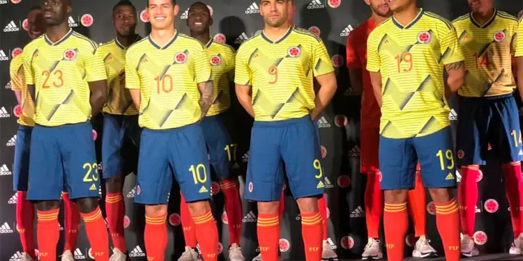 La Selección Colombia con la camiseta 2019-2020
