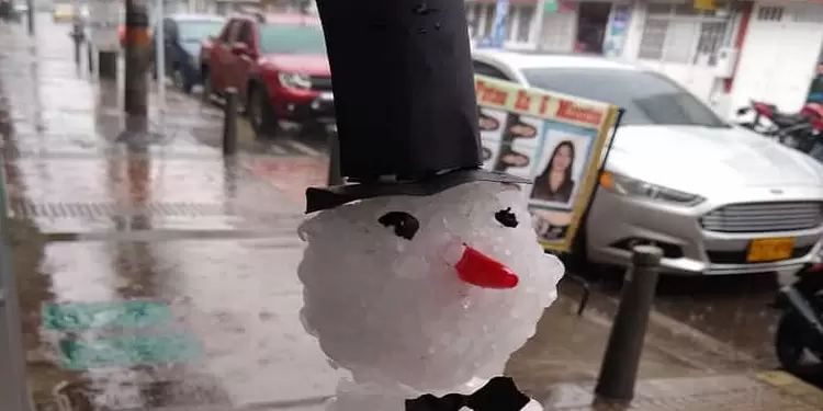 Granizada en Bogotá Granizada en Bogotá