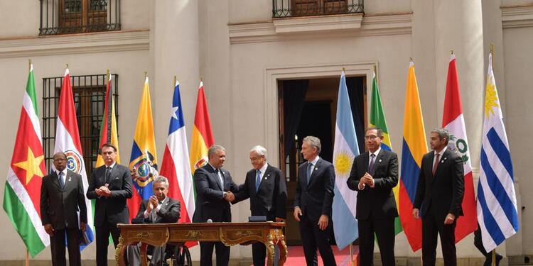 Iván Duque y otros mandatarios oficializaron la creación de "Prosur"