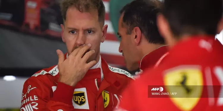 Sebastian Vettel en los entrenamientos del Gran Premio de China