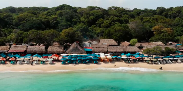 Playa Blanca, en la Isla de Barú, en Cartagena