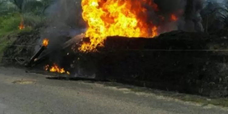 Incendio por hurto de crudo