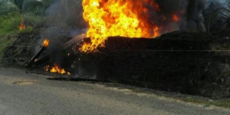 Incendio por hurto de crudo