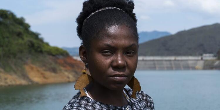 La líder social afro Francia Márquez La líder social afro Francia Márquez