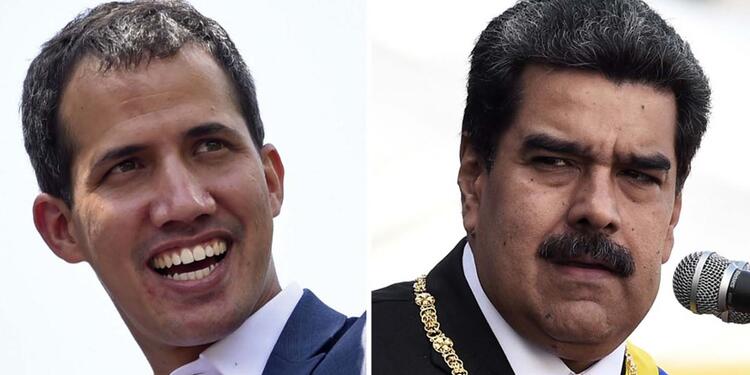 Juan Guaidó y Nicolás Maduro Juan Guaidó y Nicolás Maduro