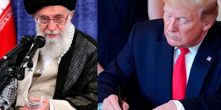 Ayatolá Alí Jamenei y Donald Trump Donald Trump toma medidas contra Irán