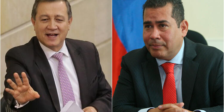Ernesto Macías y Alejandro Chacón, presidentes de Senado y Cámara, respectivamente