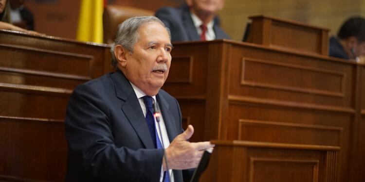 Ministro de Defensa, Guillermo Botero, en debate de moción de censura
