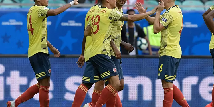 Selección Colombia celebra su gol ante Paraguay Selección Colombia celebra su gol ante Paraguay