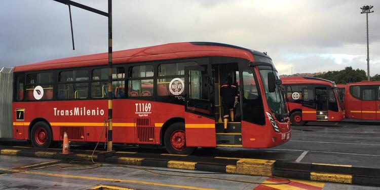 Nuevos buses de Transmilenio, en Bogotá