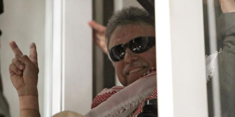 Jesús Santrich, poco después de recuperar su libertad, en Bogotá.