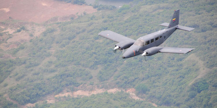 Uno de las aeronaves de Aviación del Ejército