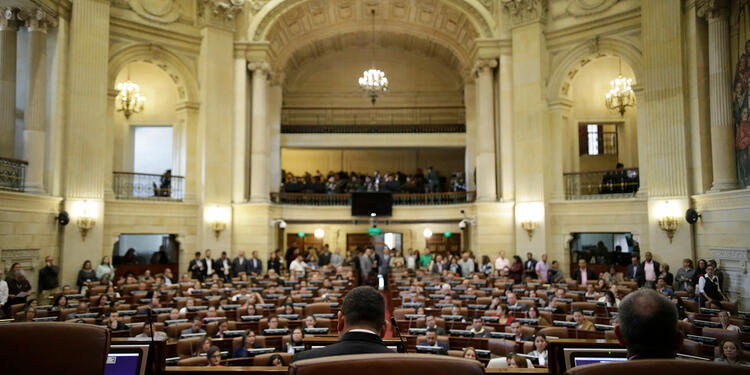 El Congreso de la República, en Bogotá