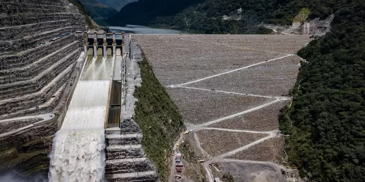 Así luce la presa de Hidroituango a 40 centímetros de ser construida.