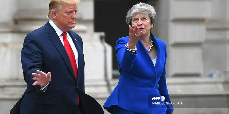 Theresa May y Donald Trump