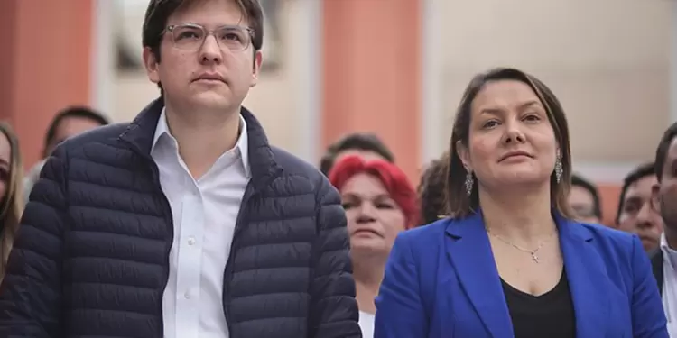 Miguel Uribe Turbay y Ángela Garzón