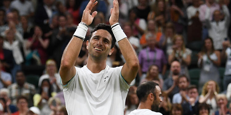 Robert Farah, tenista colombiano, en el All England Club de Londres