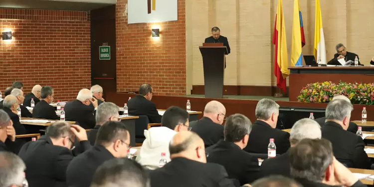 Instalación de la asamblea de oblispos, en la Conferencia Episcopal.