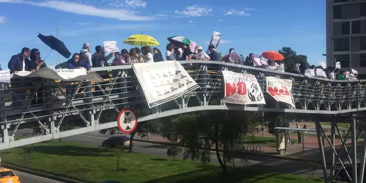 Protestas contra el POT en Bogotá.