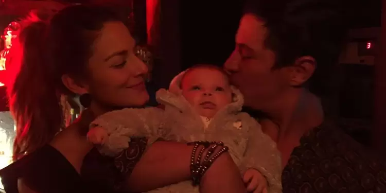Natalia Jerez, Mateo Páez y su bebé Carlota