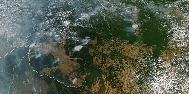 Incendios forestales en la Amazonia brasileña.